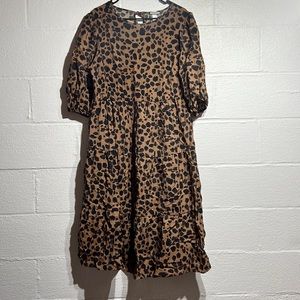Cheetah print dress